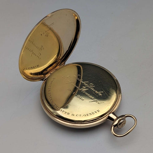 1918年頃 パテック・フィリップ 懐中時計 K18金無垢オープンフェース 整備済み
