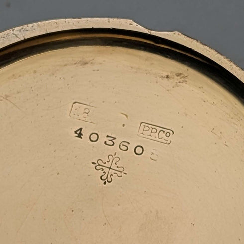 1918年頃 パテック・フィリップ 懐中時計 K18金無垢オープンフェース 整備済み