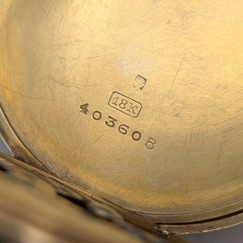 1918年頃 パテック・フィリップ 懐中時計 K18金無垢オープンフェース 整備済み