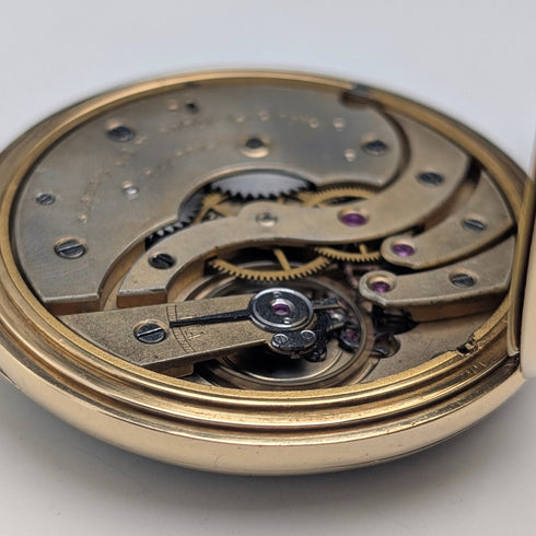 約 1918 年百達翡麗懷錶,18K 純金,開放式,已保養