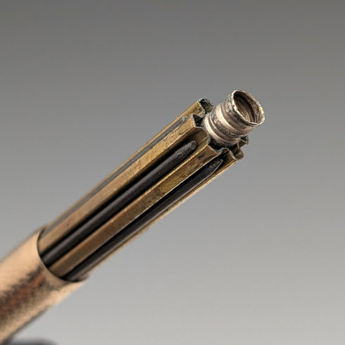 British Vintage Yard O' Red Rolled Gold Propelled Pencil in Case