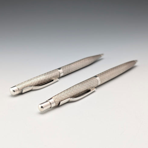 1975年 英国ヴィンテージ 純銀製 ボールペン&推進式ペンシル William Manton ケース付