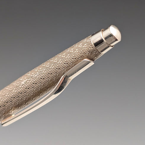 1975年 英国ヴィンテージ 純銀製 ボールペン&推進式ペンシル William Manton ケース付