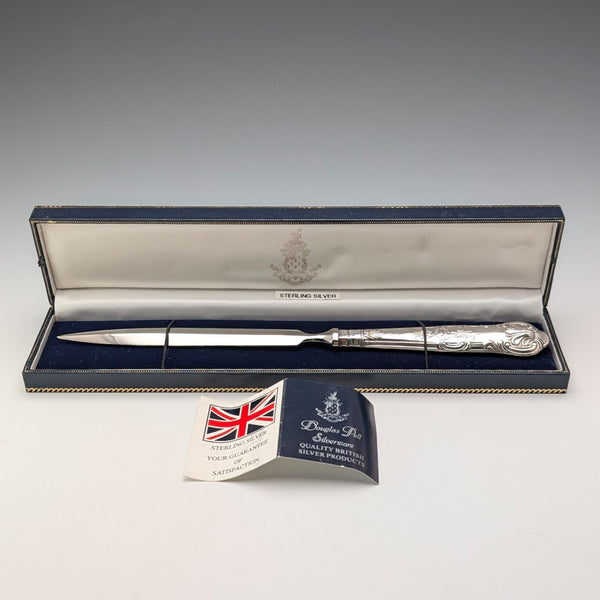 1998 年英國復古純銀手柄開信刀,附盒,狀況極佳