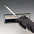 1998 British vintage sterling silver handle letter opener in case, very good condition