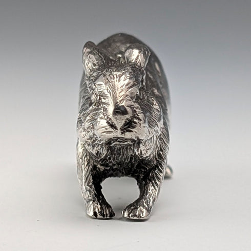 1980年 英国ヴィンテージ 純銀製 うさぎ ミニチュア フィギュリン 50g BSE Products