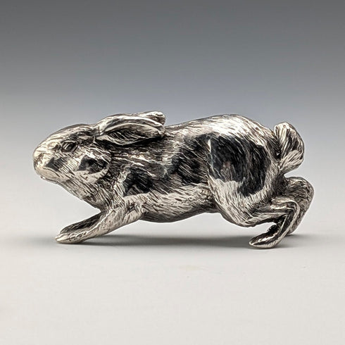 1980年 英国ヴィンテージ 純銀製 うさぎ ミニチュア フィギュリン 50g BSE Products