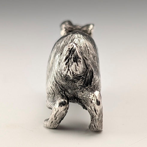 1980年 英国ヴィンテージ 純銀製 うさぎ ミニチュア フィギュリン 50g BSE Products