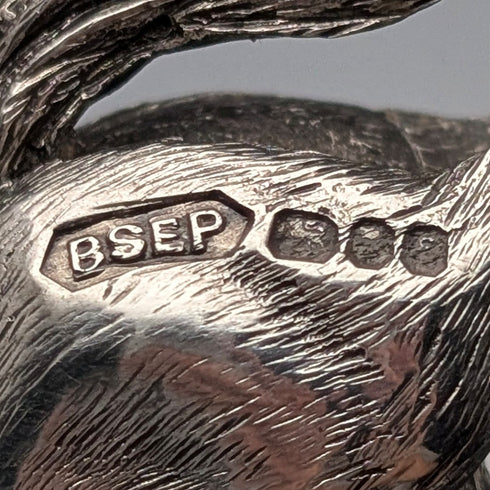 1979年 英国ヴィンテージ 純銀製 ホース 馬 ミニチュア フィギュリン 53g BSE Products