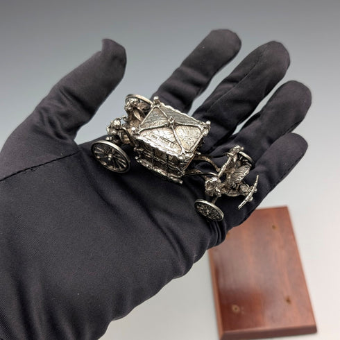 1977年 英国純銀製 ゴールド・ステート・コーチ馬車ミニチュア 65g Toye, Kenning&Spencer