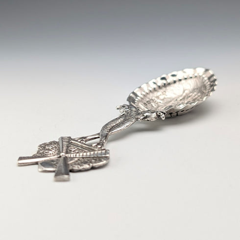 1904 年荷蘭古董純銀茶葉罐湯匙 23 克 FP&S