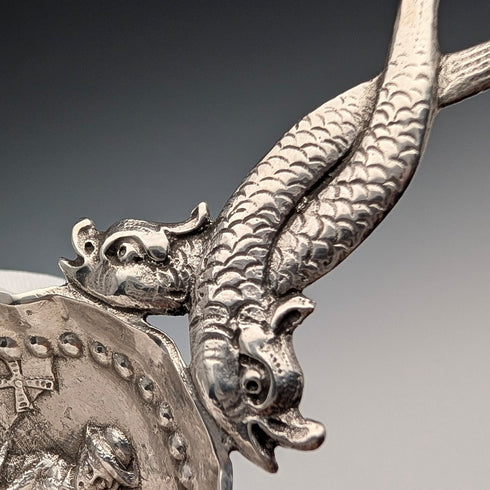 1904 年荷蘭古董純銀茶葉罐湯匙 23 克 FP&S