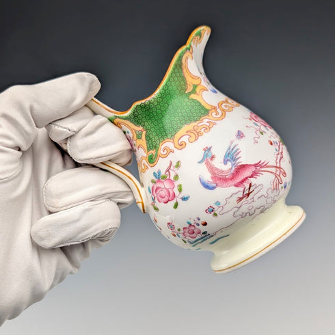 明頓瓷牛奶壺,毒蛇紋,綠色,二十世紀初