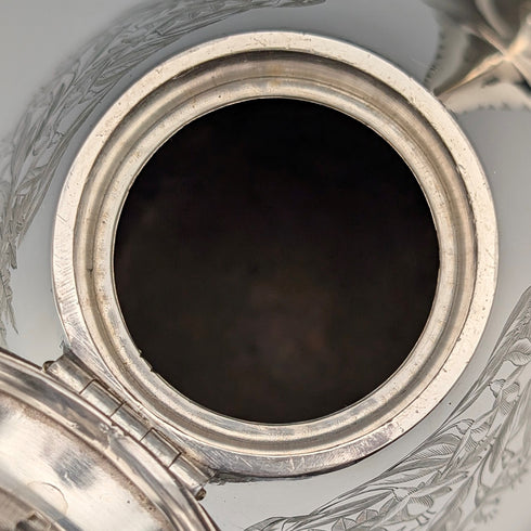 約 1885 年英國古董銀盤咖啡壺 Mappin Brothers