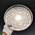 復古英國銀盤畫廊托盤,直徑 26 厘米,Viners