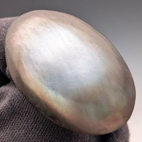 ヴィンテージ マザーオブパール/白蝶貝 純銀台座 カフリンクス カフスボタン