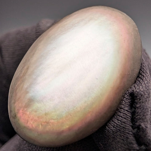 ヴィンテージ マザーオブパール/白蝶貝 純銀台座 カフリンクス カフスボタン