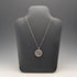 1972 British Vintage Sterling Silver Round Locket Pendant with Sterling Silver Necklace, 11.5g in total, Exquisite Jewellery