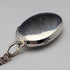 Vintage sterling silver oval locket pendant with sterling silver necklace, 10.4g total