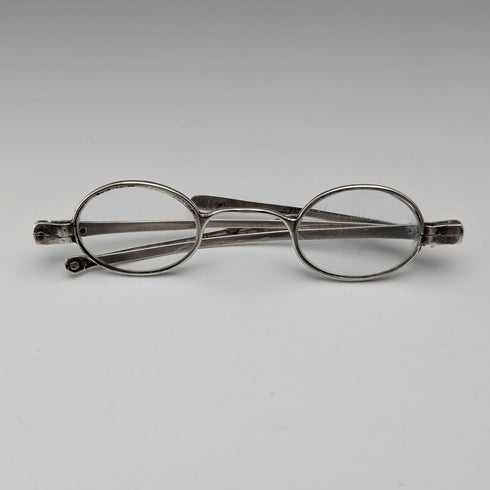 19世紀早期喬治亞時期英國古董純銀小眼鏡,瑪麗安霍姆斯製作