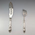Circa 1852 British antique sterling silver fish server pair, total weight 262g, John Gilbert