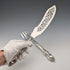 Circa 1852 British antique sterling silver fish server pair, total weight 262g, John Gilbert