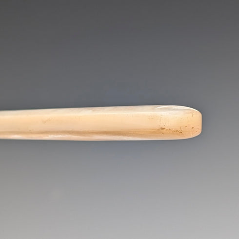 1860年頃 英国アンティーク 白蝶貝ハンドル デザートカトラリー6ペア トレー入