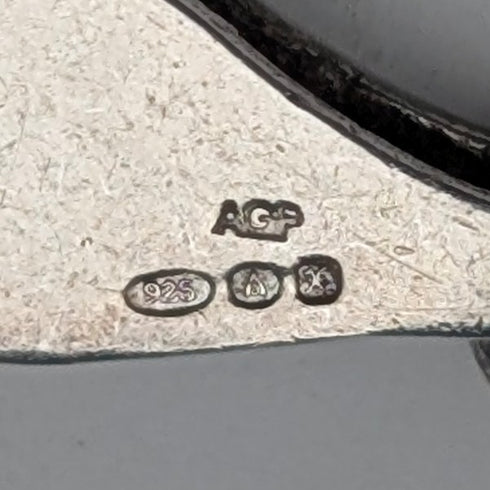 英国ヴィンテージ 純銀製 ダブルキヘイチェーン ネックレス41cm 17.4g AGP