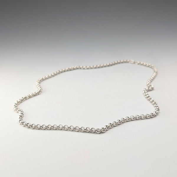 英國復古純銀紅豆鏈項鍊 56 公分 28.2 克 CC