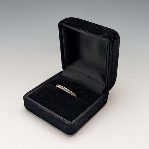 Vintage sterling silver eternity ring (size 14)