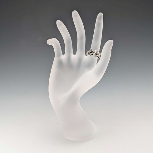 Vintage 3 Horse Head Design Sterling Silver Ring (Size 9)