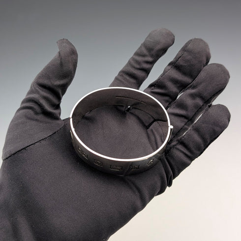 1977年 英国ヴィンテージ ジュビリー 純銀製 ブレスレット 44g Bracelon Ltd