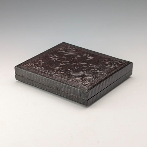 英国アンティーク レザー張りケース入り アンブロタイプ