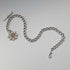 1893 British antique sterling silver Albert chain 42g sterling silver base compass fob