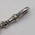 1893 British antique sterling silver Albert chain 42g sterling silver base compass fob
