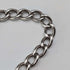 1893 British antique sterling silver Albert chain 42g sterling silver base compass fob