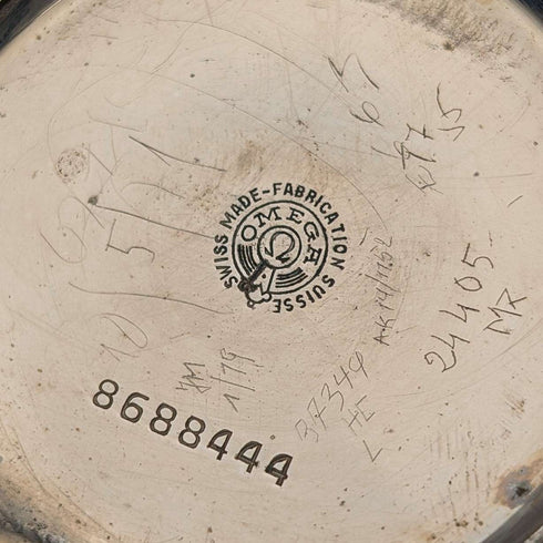 約 1930 年復古歐米茄懷錶裝飾藝術風格合金開放式錶盤運作良好