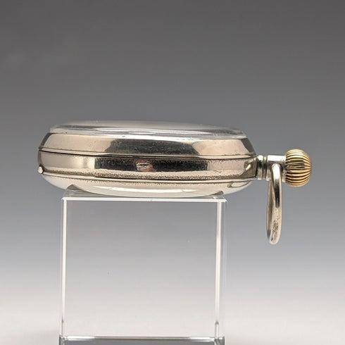 1920年頃 アンティーク オメガ 懐中時計 直径53mm 鉄道時計 合金ケース 動作良好