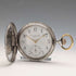 Antique Hungarian Brauswetter Janos pocket watch, silver side Niello decoration, hunter case, in good working order