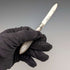 1913 British antique white mother-of-pearl handle, pure silver blade penknife by Thomas Marples