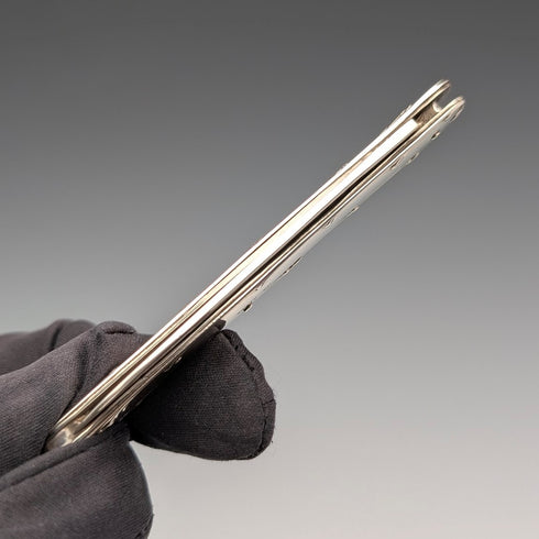 1898 British antique sterling silver handle and blade penknife in case James Deakin & Sons