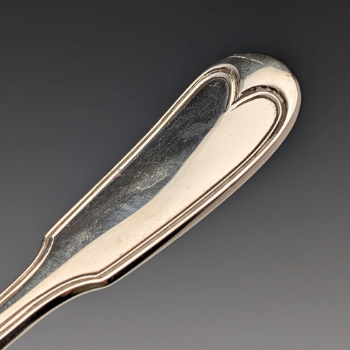 1850 年英國古董純銀魚形餐具一對,總重 314 克,John James Whiting