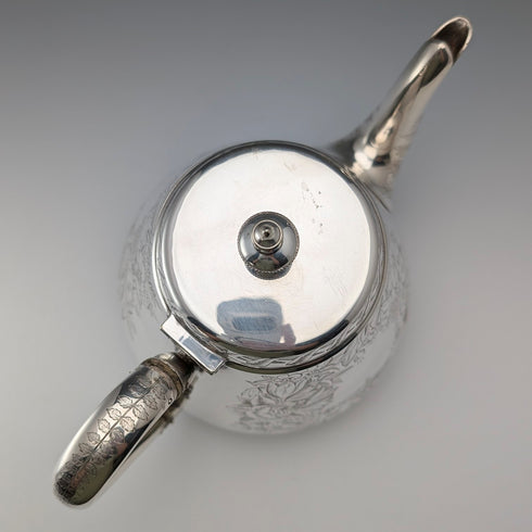 19 世紀晚期英國古董銀盤茶壺 Mappin Brothers