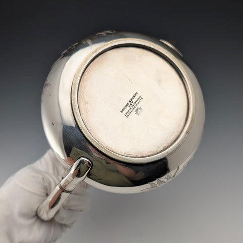 19 世紀晚期英國古董銀盤茶壺 Mappin Brothers