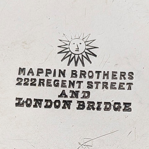 19 世紀晚期英國古董銀盤茶壺 Mappin Brothers