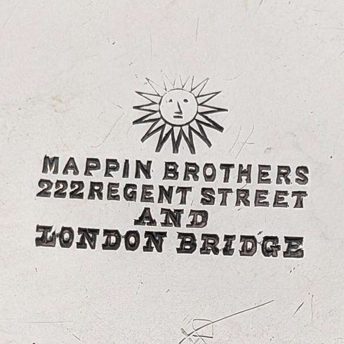 19 世紀晚期英國古董銀盤茶壺 Mappin Brothers