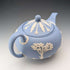 英國復古韋奇伍德茶壺 Jasperware 淡藍色