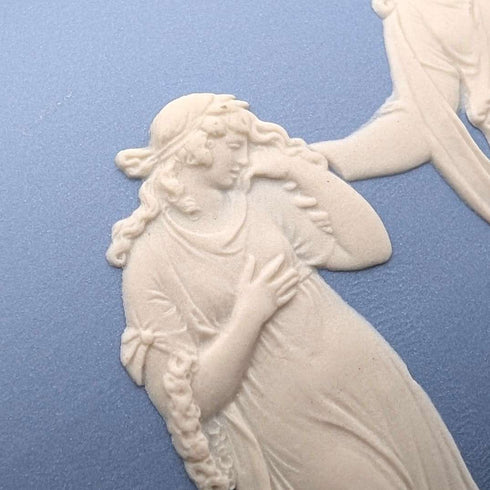 英國復古韋奇伍德茶壺 Jasperware 淡藍色