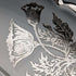 Vintage American Silver Overlay Divided Bowl with UV Glow Glass
