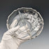 Vintage American Silver Overlay Divided Bowl with UV Glow Glass